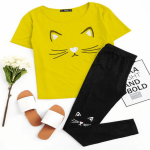 Stylish Fashionable Latest Printed T-Shirt And Trouser