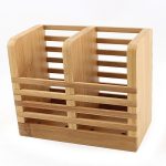 Wooden Chopsticks Storage Holder Cage