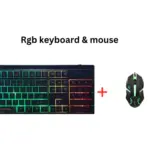 Gaming Keyboard & Mouse RGB Keyboard & RGB Mouse Wired Combo Pack Semi Mechanical