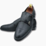 Double Monk Black Formal Shoes