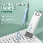 7 in 1 - 8in1 Computer Keyboard Cleaner Brush Kit Earphone Cleaning Pen For Headset Keyboard Cleaning Tools Cleaner Keycap Puller Kit Portable Multifunctional Cleaning Tool for PC Monitor/Earbud/Cell Phone/Laptop/Computer/Bluetooth Earphones