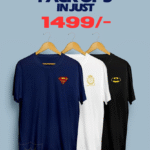 Cotton Jersey Printed Crew Neck T-Shirt -Pack Of 3