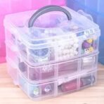 3layers 18 grids storage square plastic boxes - Image 2