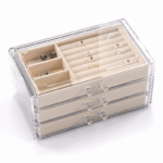 Acrylic 3 Drawer Jewelry Organizer