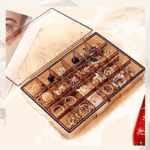 2 Layer Acrylic Grid Jewelry Organizer