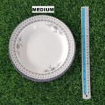 Set Of Three Printed Dinner Plates Small Medium Large Size - Image 4
