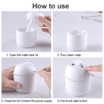 Ultrasonic Mist Maker Humidifier with LED Night Lamp - Image 3