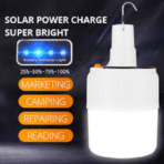 Solar Emergency Charging Lamp – With Battery Indicator - Image 2