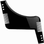 Men Beard Shaping Styling Template Comb - Black - Image 2