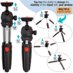 NeePho NP-888 Extendable Mobile Phone Camera Tripod With Holder - Image 3