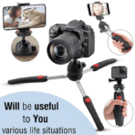 NeePho NP-888 Extendable Mobile Phone Camera Tripod With Holder - Image 4