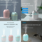 Ultrasonic Mist Maker Humidifier with LED Night Lamp - Image 2