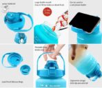 3Pcs Gradient Plastic Sports Water Bottle - Image 4
