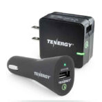 18W Adaptive 2.0 AC Wall Charger + Car Charger for Mobile
