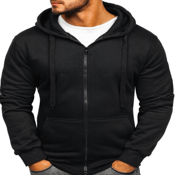 Men's Casual Zipper Hoodies Sweatshirts