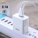 Single USB Travel Charger with Micro-USB Cable RP-U112 - Image 3