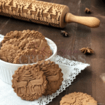 Multi-print Engraved Rolling Pin - Wood - Image 2