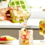 Ice Cube Tray Water Bottle with Lid and Bin - Image 2