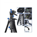 Weifeng Professional Camera Tripod Wt-3520 - Black - Image 4