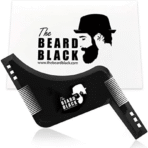 Men Beard Shaping Styling Template Comb - Black - Image 3