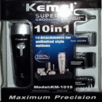 Kemei Professional Super Grooming Kit For Men 10 In 1 Km-1015 - Image 2