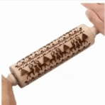 Multi-print Engraved Rolling Pin - Wood - Image 3