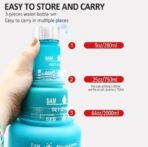 3Pcs Gradient Plastic Sports Water Bottle - Image 3