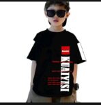 Boy's Stitched Cotton Jersey Printed T-Shirt