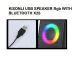 Kisonli X28 RGB USB Bluetooth Speaker – 3D Surround Desktop Mini Speaker for PC, Mobile, & Party Use - Image 5