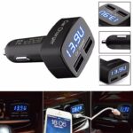 Car USB Socket -Dual USB Charger Adapter Voltage Tester