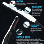 Multifunctional Hair Comb Beard Straightener Curler - Image 4