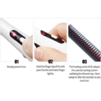 Multifunctional Hair Comb Beard Straightener Curler - Image 3