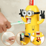 Minion Toothpaste Dispenser with 2 Brush Holder