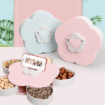 Flower Rotatable Container Food Candy Box