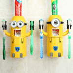 Minion Toothpaste Dispenser with 2 Brush Holder - Image 4