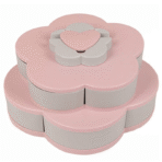 Double-Layer Flower Snacks container with Mobile Holder