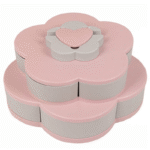 Double-Layer Flower Snacks container with Mobile Holder