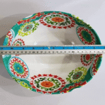 Melamine Crockery Anti Knock Big Bowl Floral Pattern - Image 3