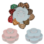 Double-Layer Flower Snacks container with Mobile Holder - Image 4