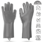Dishwashing Gloves- Silicone Kitchen Scrub - Image 8
