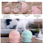 Rotatable Basketball Shaped Air Humidifier 240ml - Image 5