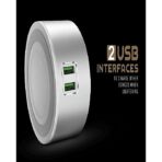 LDNIO A2208 Soft Touch LED Lamp with 2 USB Port Charger - Image 3