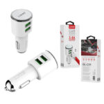 LDNIO 3.4A Dual 2 USB Auto USB Car Charger + LED Indicator