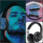 AS-WH03 Foldable Bluetooth Wireless Headset - Image 5