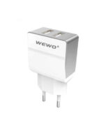 Wewo W004 Dual USB 2.4A Travel Charger - White - Image 2