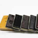 1 PC Metal Frame Faux Leather Black Cigarette Storage Box