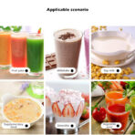 6 Blade 400Ml Mini Juicer Rechargeable Electric Fruit Juicer - Image 3