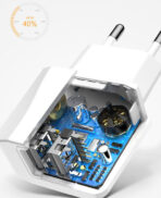 Baseus Charger Mini Dual USB Charger 2.1A Ccall Mn02