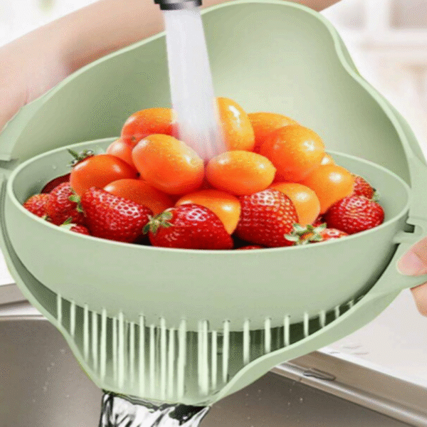 Rotatable Double Layer Drain Basket(Pack of Two)