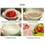 Rotatable Double Layer Drain Basket(Pack of Two) - Image 6